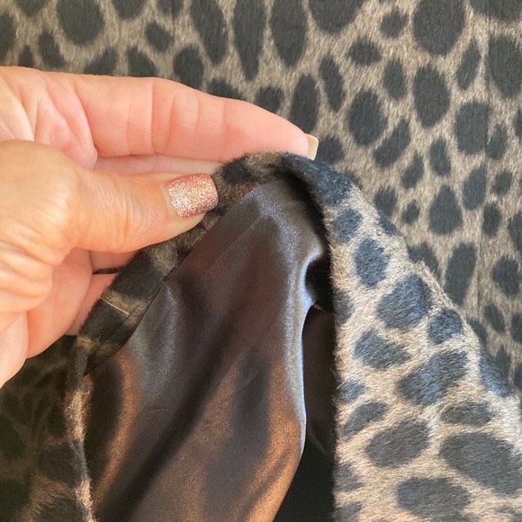 Shelli Segal WM SZM Fitted Animal Print Mid Length Jacket Contemporary Career - Picture 10 of 16
